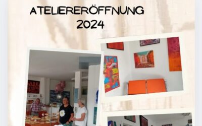 Neueröffnung meines Ateliers am 27. Juli 2024